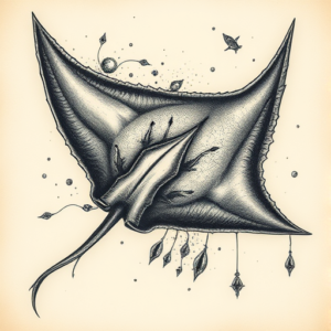 Fantasy Realism Stingray Tattoo