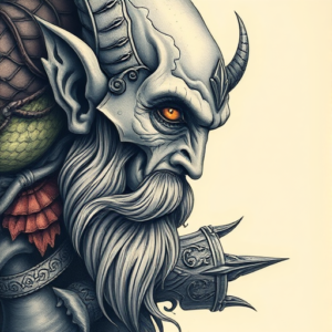 Fantasy Realism Stoic Tattoo