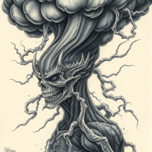 Fantasy Realism Storm Tattoo