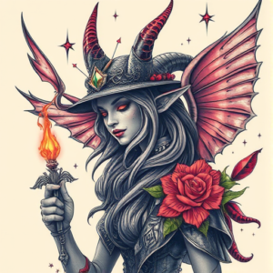 Fantasy Realism Taco Tattoo