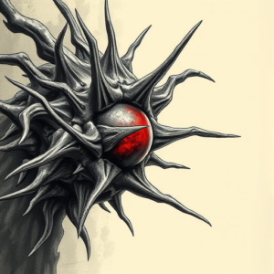 Fantasy Realism Thorn Tattoo