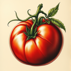 Fantasy Realism Tomato Tattoo
