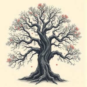 Fantasy Realism Tree Tattoo