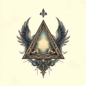 Fantasy Realism Triangle Tattoo