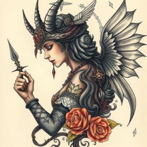 Fantasy Realism Trinity Tattoo