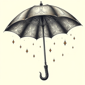 Fantasy Realism Umbrella Tattoo