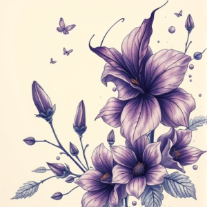 Fantasy Realism Violet Tattoo