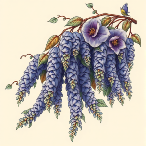 Fantasy Realism Wisteria Tattoo