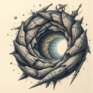 Fantasy Realism Wormhole Tattoo