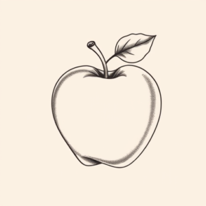 Feminine Apple Tattoo