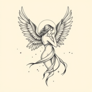 Feminine Archangel Tattoo