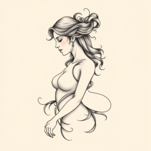 Feminine Artemis Tattoo
