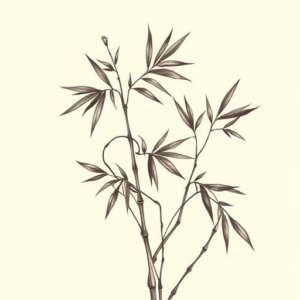 Feminine Bamboo Tattoo