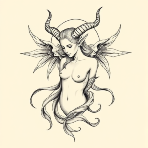 Feminine Baphomet Tattoo