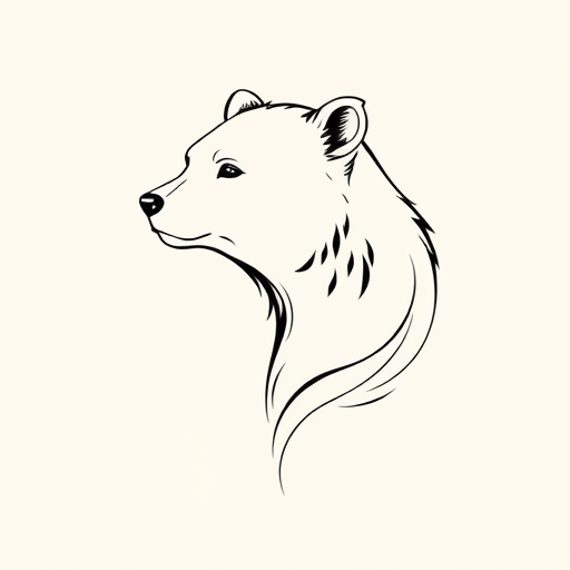Feminine Bear Tattoo