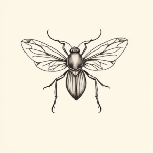 Feminine Bug Tattoo