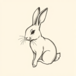 Feminine Bunny Tattoo