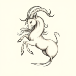 Feminine Capricorn Tattoo
