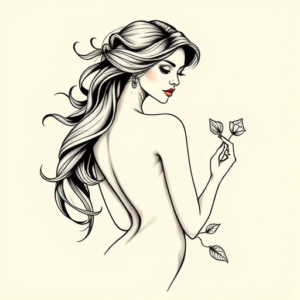 Feminine Catrina Tattoo