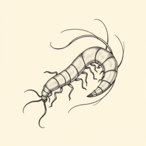 Feminine Centipede Tattoo
