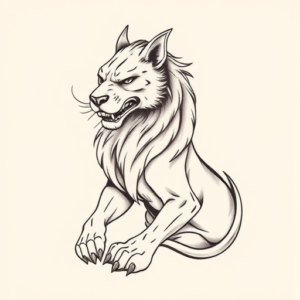 Feminine Cerberus Tattoo