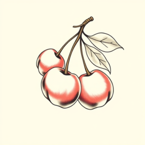 Feminine Cherry Tattoo