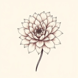 Feminine Chrysanthemum Tattoo