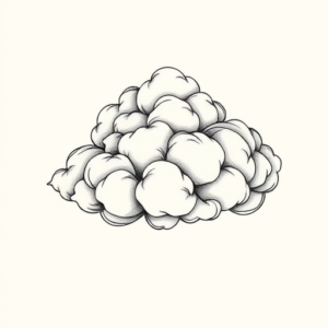 Feminine Cloud Tattoo