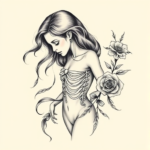 Feminine Death Tattoo