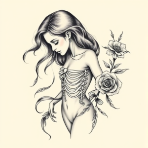 Feminine Death Tattoo