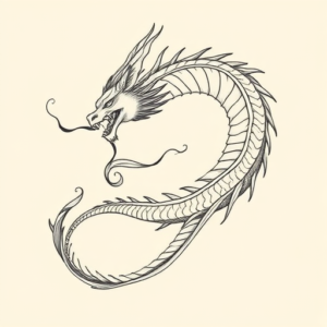 Feminine Dragon Tattoo