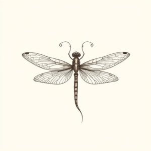 Feminine Dragonfly Tattoo
