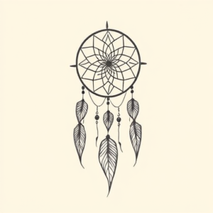 Feminine Dreamcatcher Tattoo