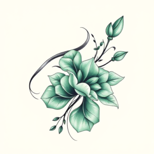 Feminine Emerald Tattoo