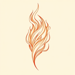 Feminine Fire Tattoo