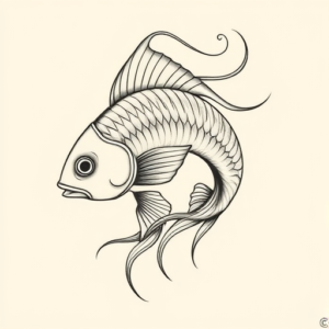 Feminine Fish Tattoo