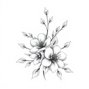 Feminine Floral Tattoo