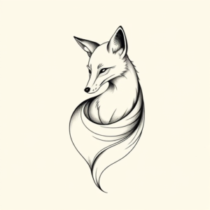 Feminine Fox Tattoo