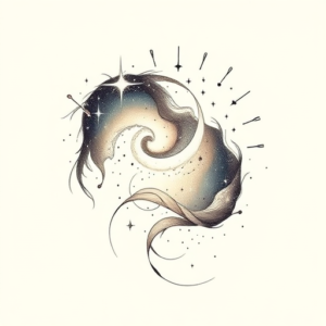 Feminine Galaxy Tattoo