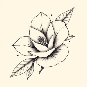 Feminine Gardenia Tattoo