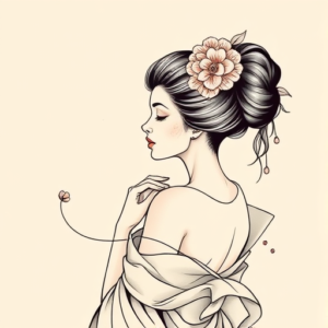 Feminine Geisha Tattoo