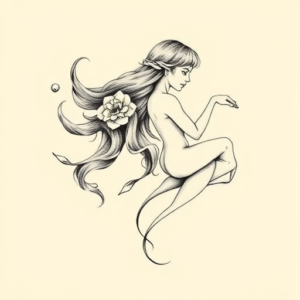 Feminine Gemini Tattoo