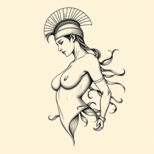 Feminine Gladiator Tattoo