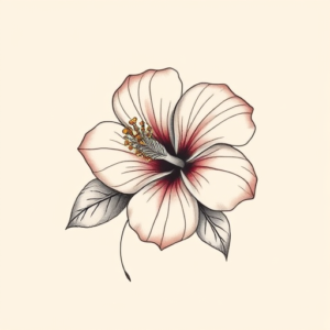 Feminine Hibiscus Tattoo