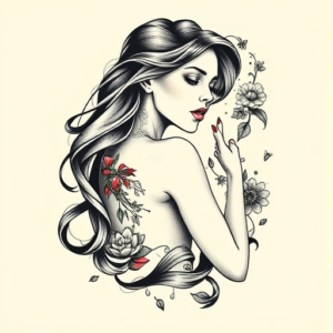 Feminine Horror Tattoo