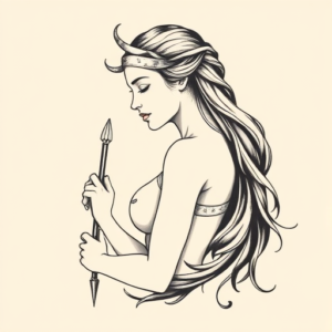 Feminine Horus Tattoo