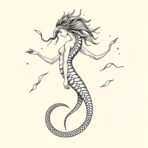 Feminine Hydra Tattoo