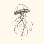 Feminine Jellyfish Tattoo