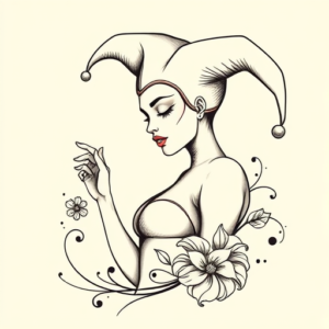 Feminine Jester Tattoo