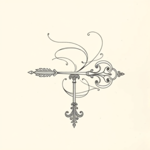 Feminine Key Tattoo